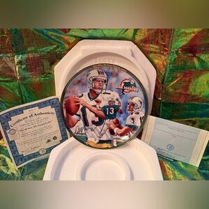 Dan Marino Collectible Plate